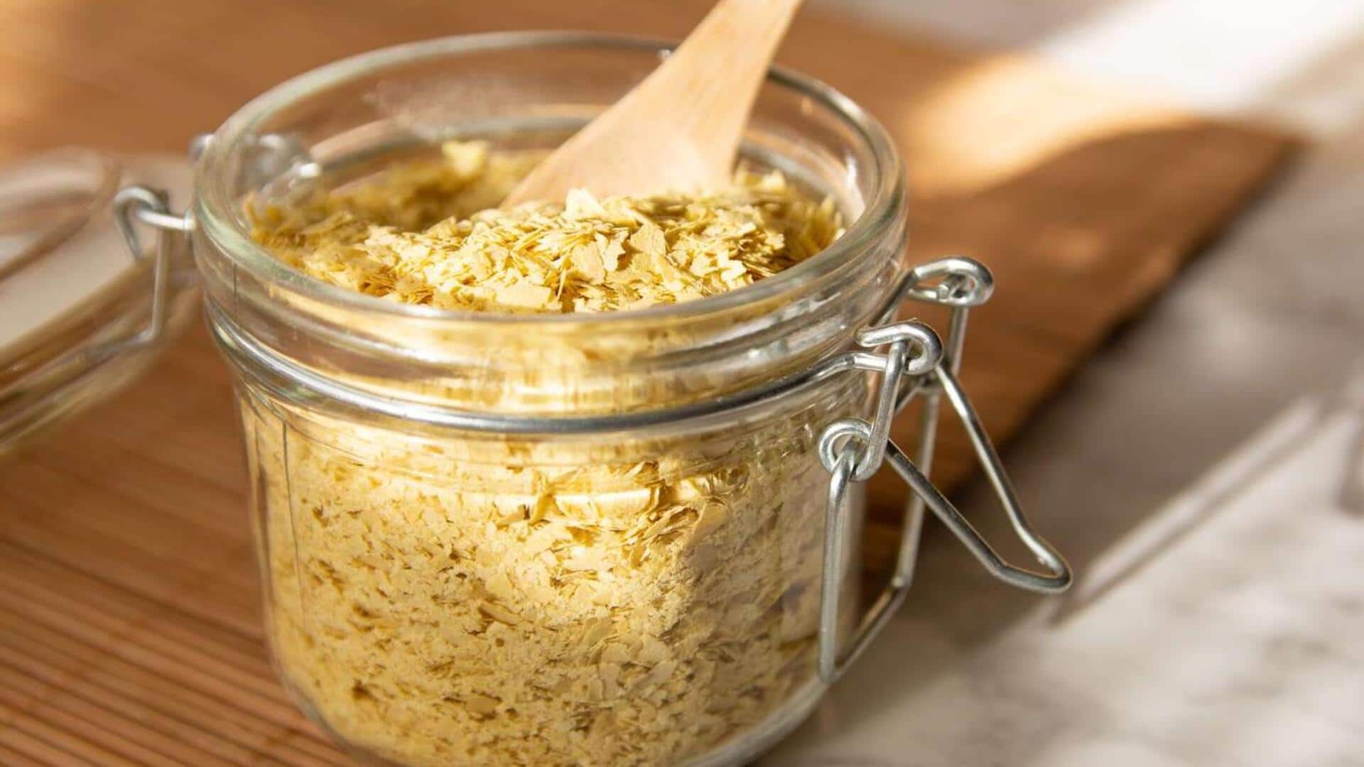 Add flavor and protein to any dish with nutritional yeast Add flavor and protein to any dish with nutritional yeast
