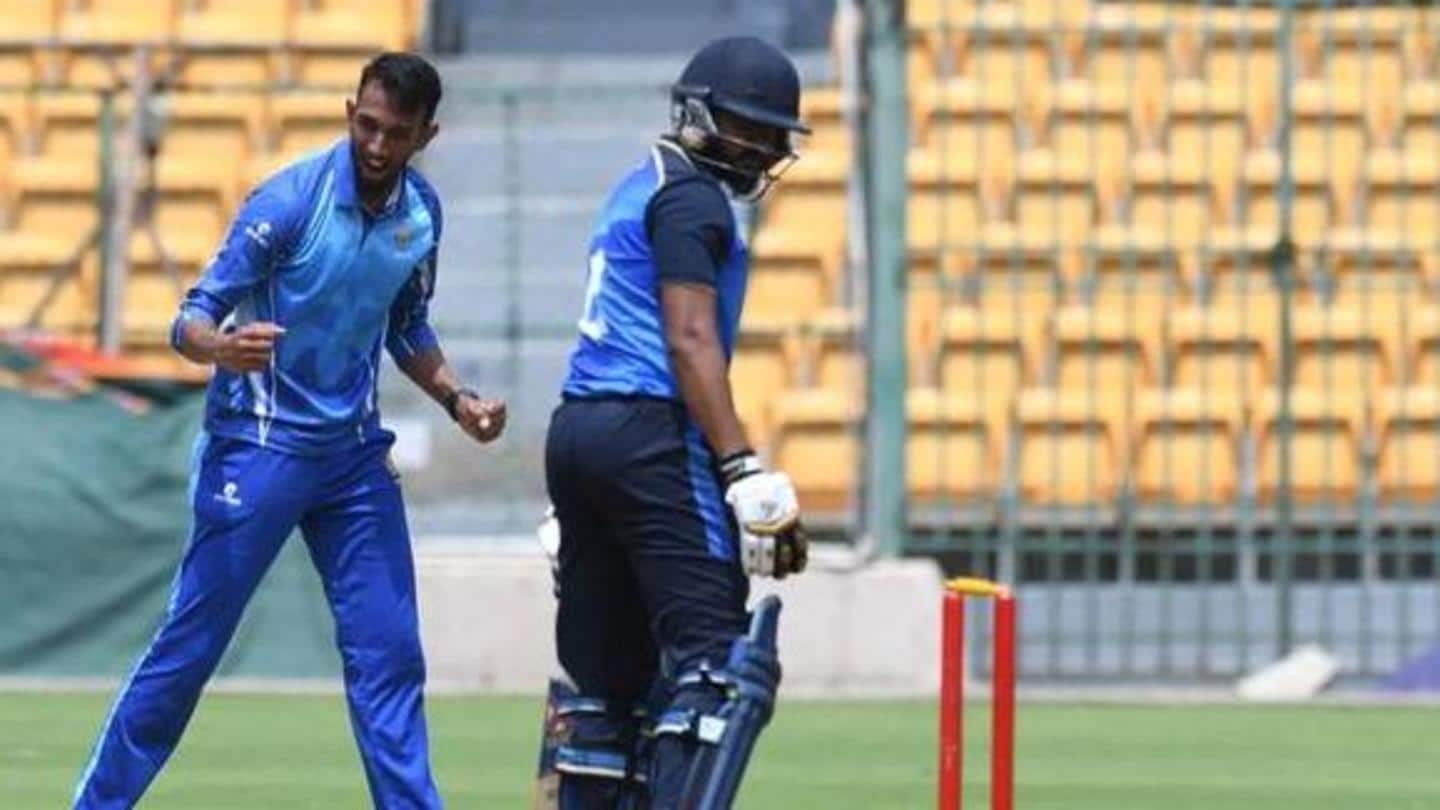 Krishna has enjoyed his time in the Vijay Hazare Trophy Krishna has enjoyed his time in the Vijay Hazare Trophy