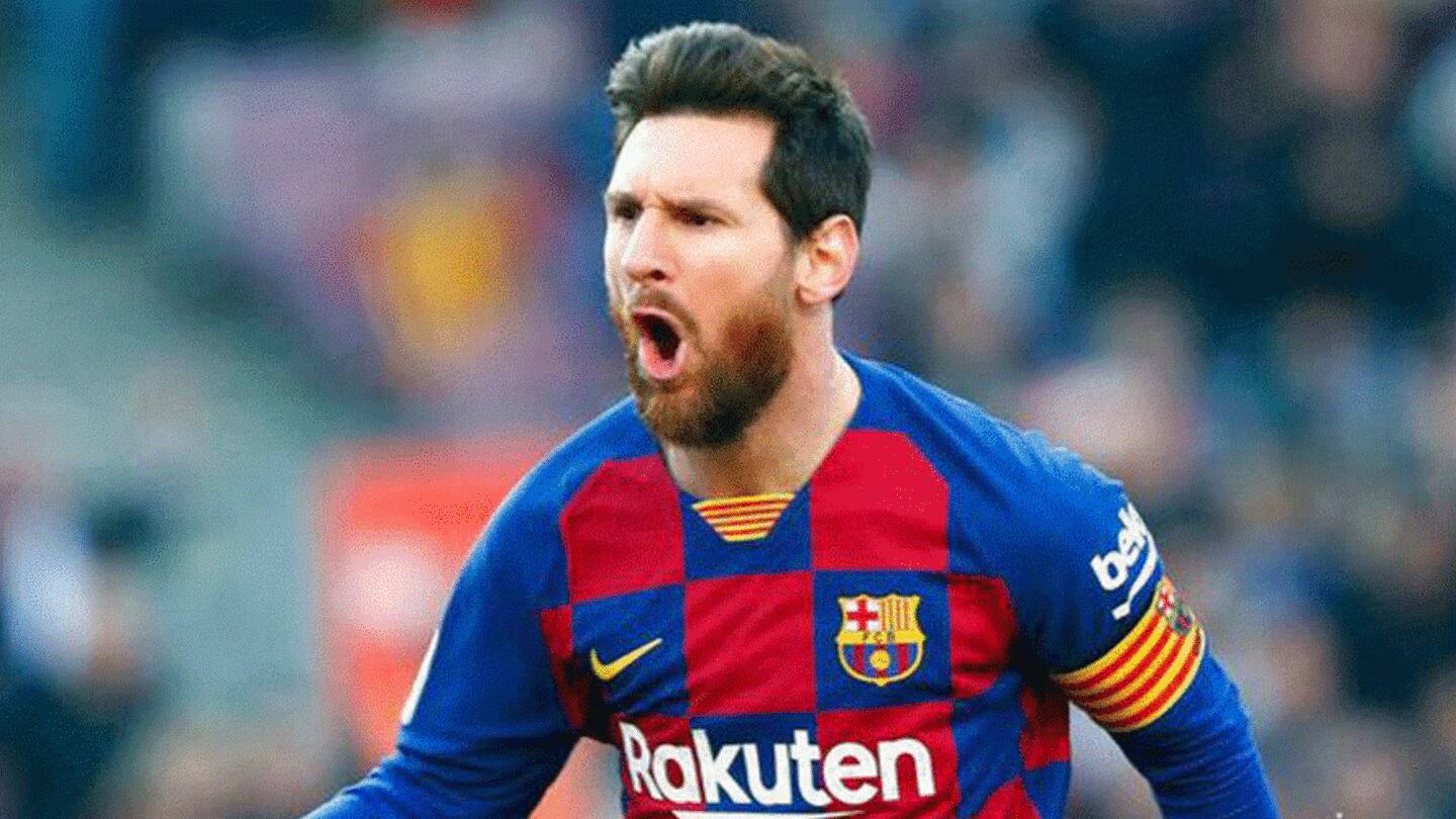 Messi scored 38 goals for Barcelona this season Messi scored 38 goals for Barcelona this season