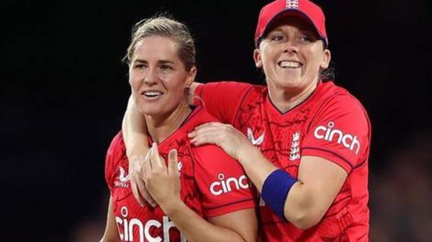 Katherine Brunt becomes second Englishwoman to claim 100 T20I scalps