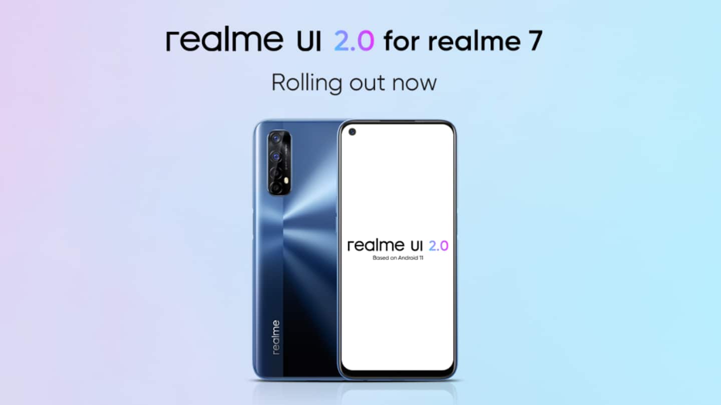 Realme 7 receives Realme UI 2.0 update in India