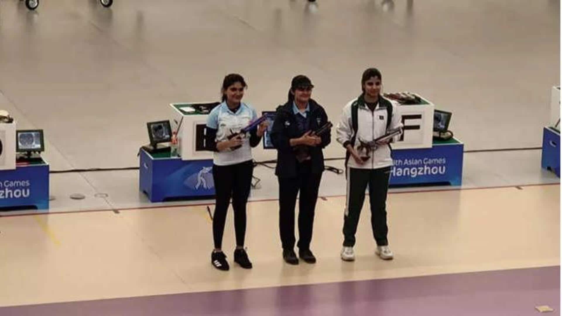 Asian Games: Palak Gulia clinches gold in 10m air pistol