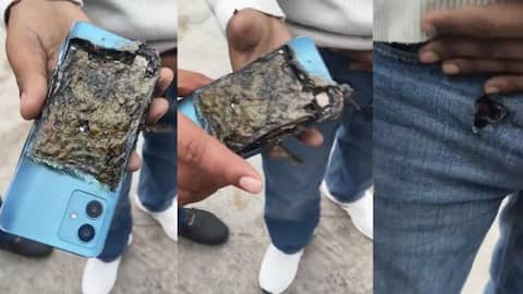 Watch: Motorola phone charred after exploding in man's pocket
