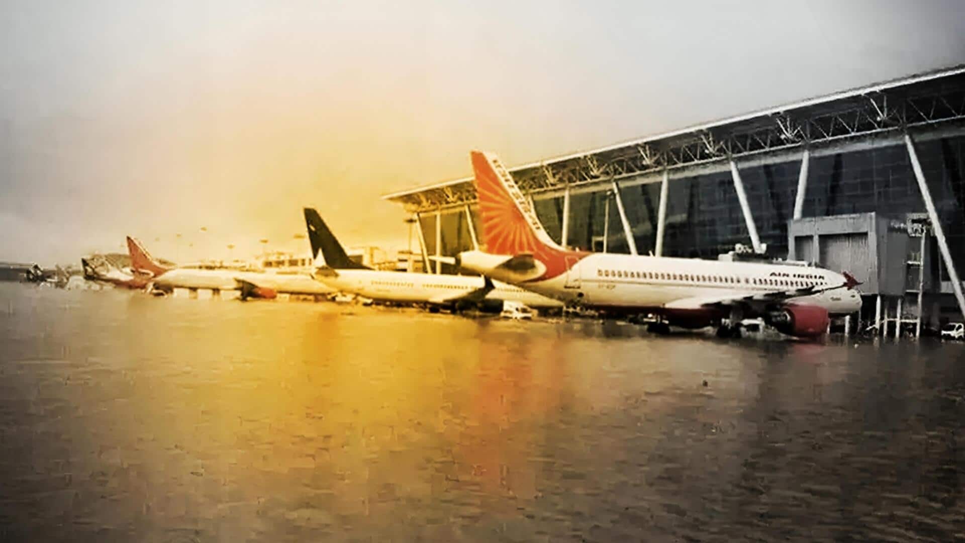 Bengaluru airport's T2 sees water leakage after heavy rainfall