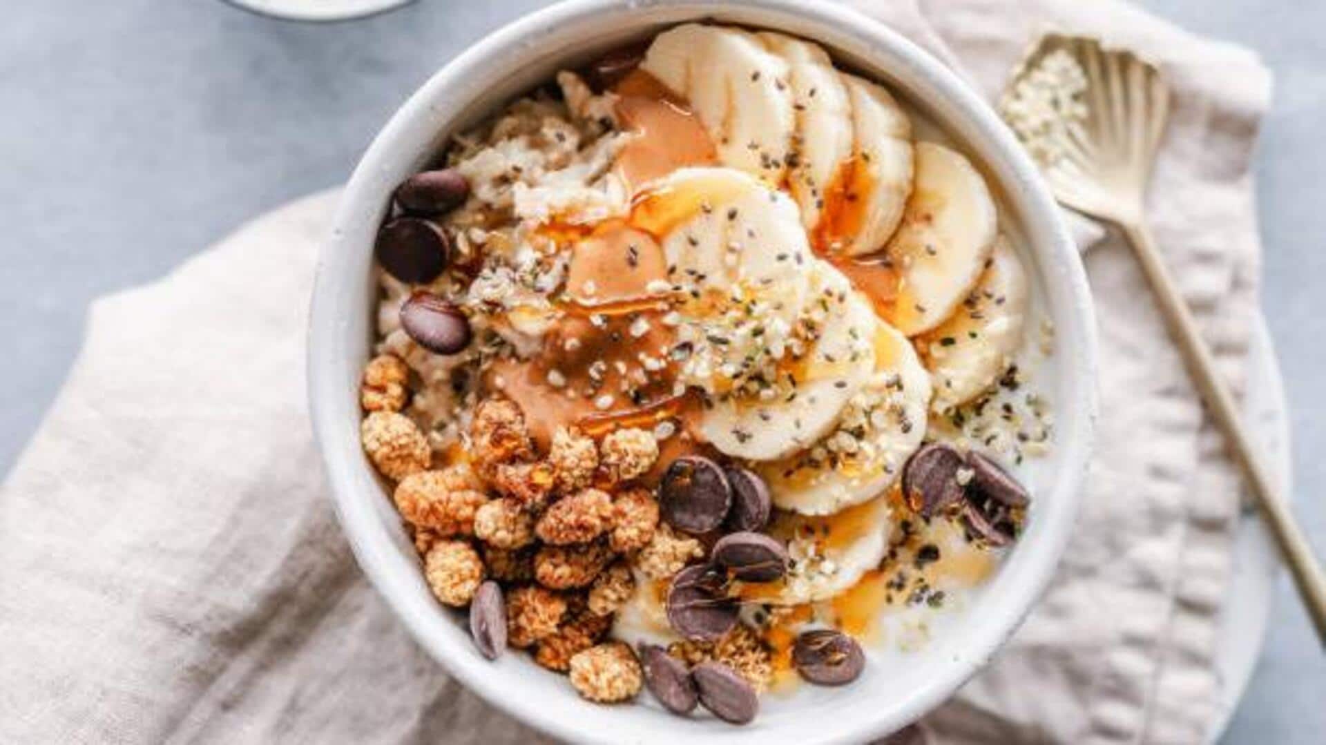 5-minute breakfasts: Nutty banana oatmeal bowl