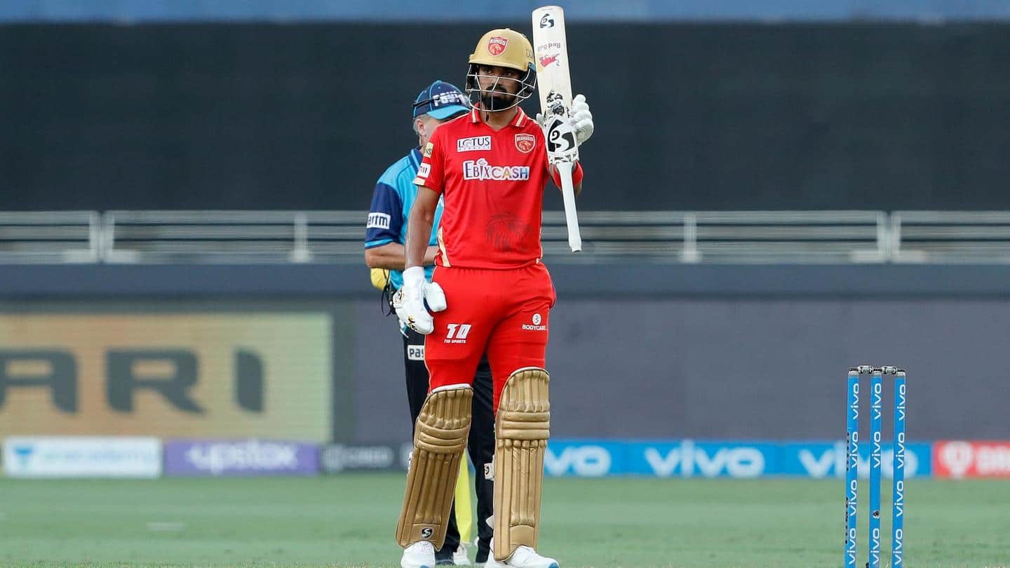 Rahul slams his sixth fifty of the 2021 IPL season Rahul slams his sixth fifty of the 2021 IPL season