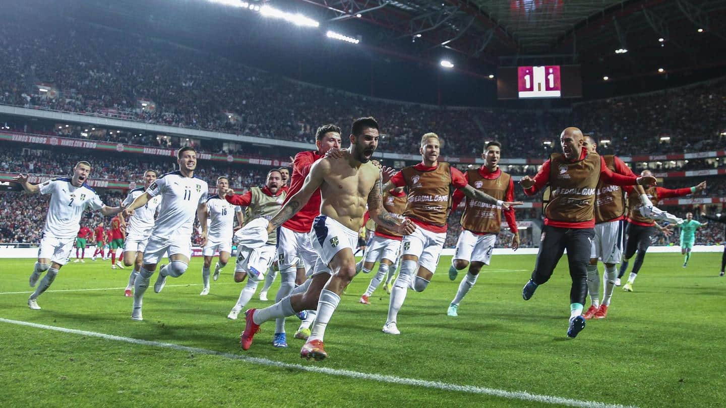 Serbia stun Portugal, qualify for FIFA World Cup 2022