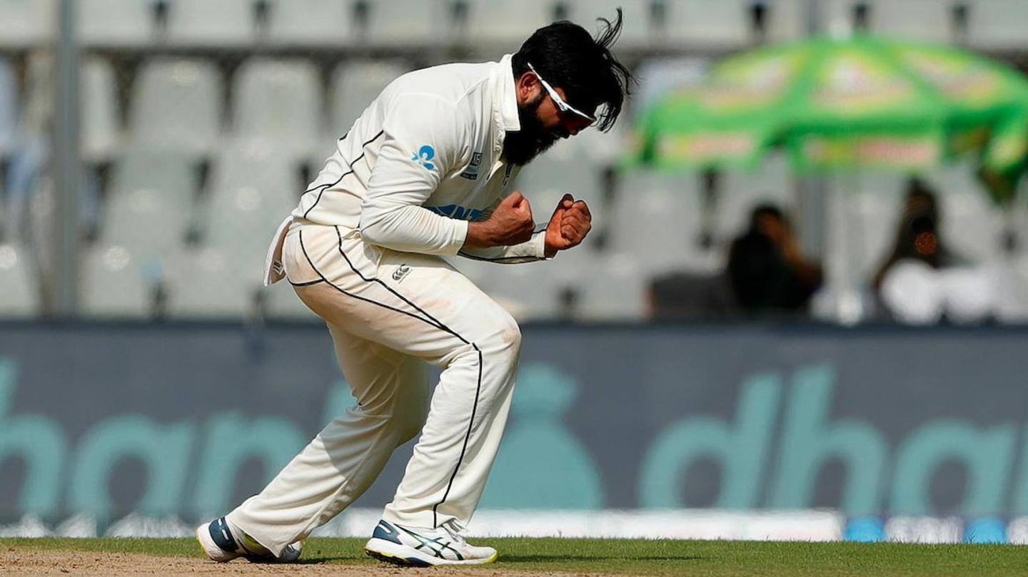 A perfect 10 for Ajaz Patel A perfect 10 for Ajaz Patel