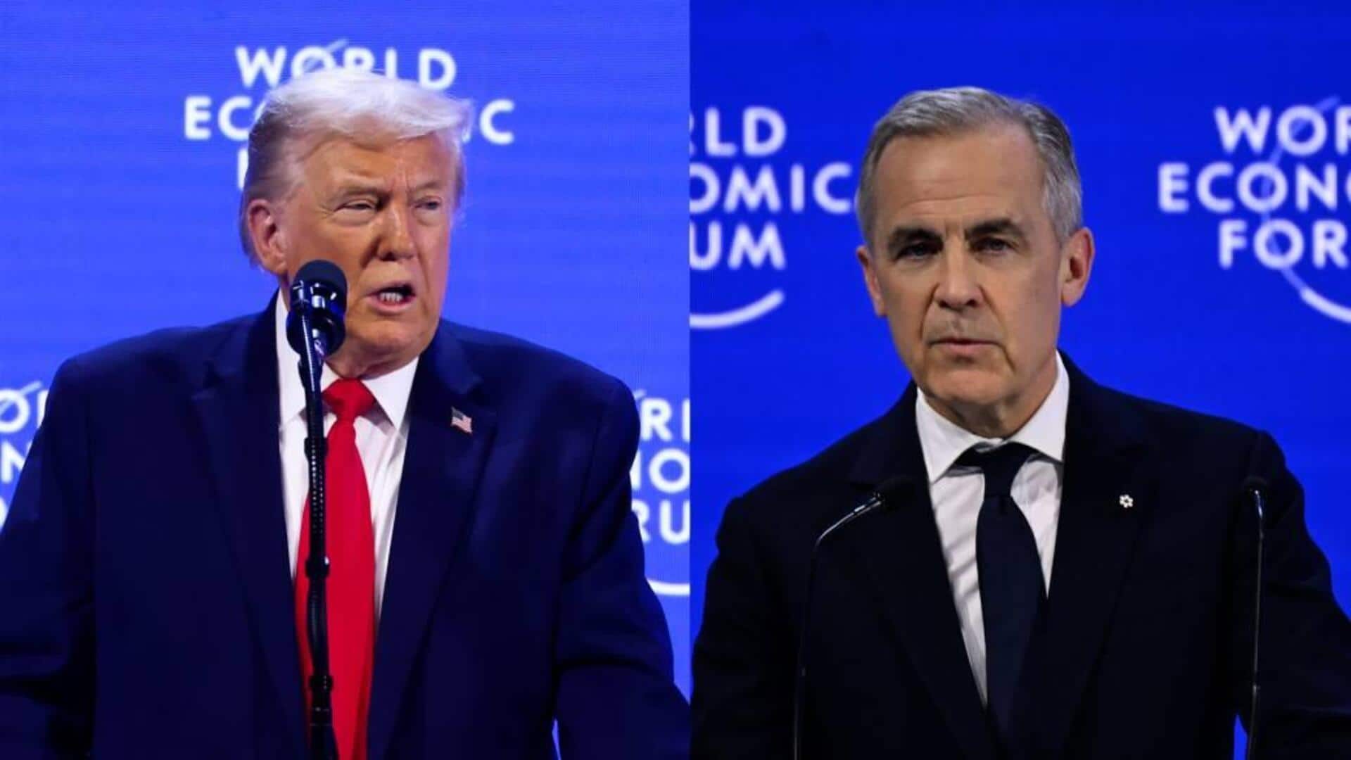 'Canada lives because of US, remember that:' Trump jabs Carney