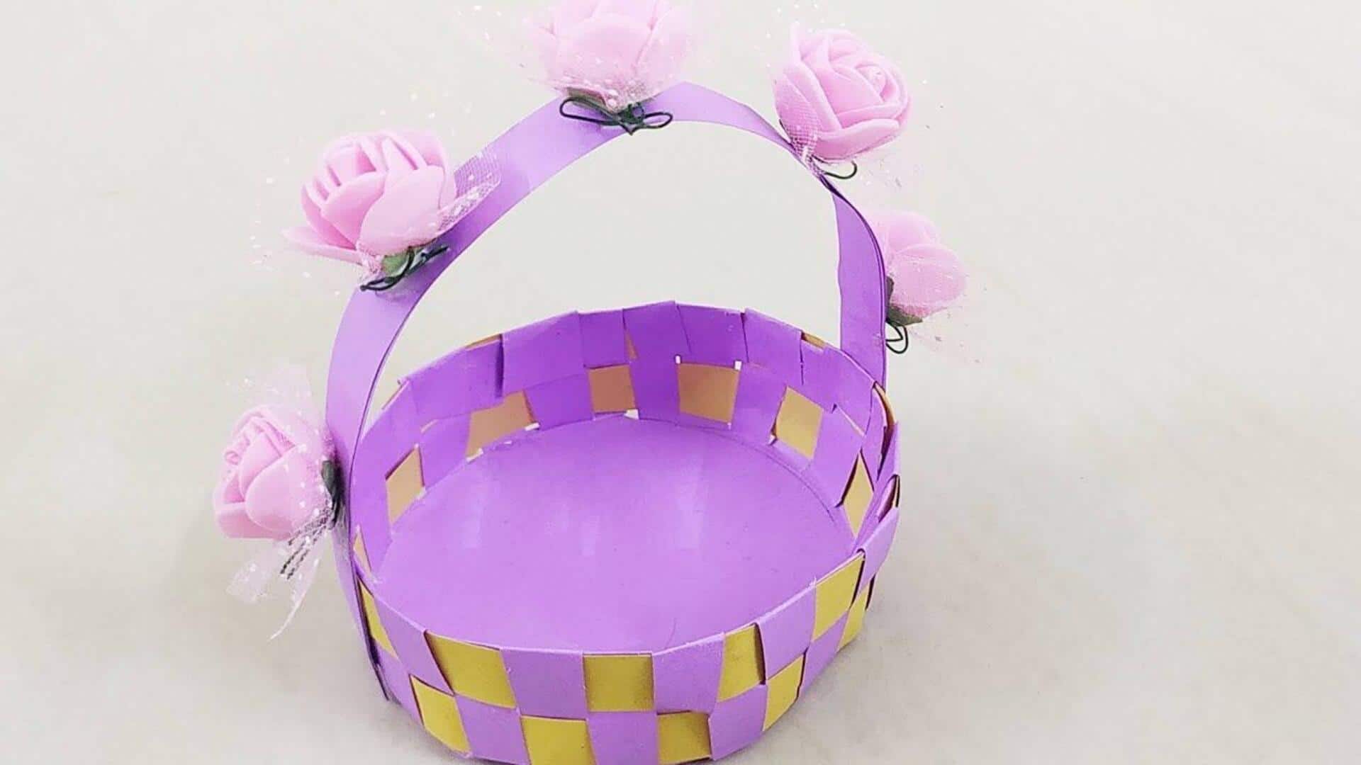 How to make beautiful baskets from recycled newspapers