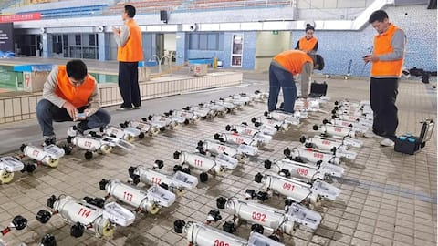 Chinese team sets Guinness World Record for underwater drone deployment