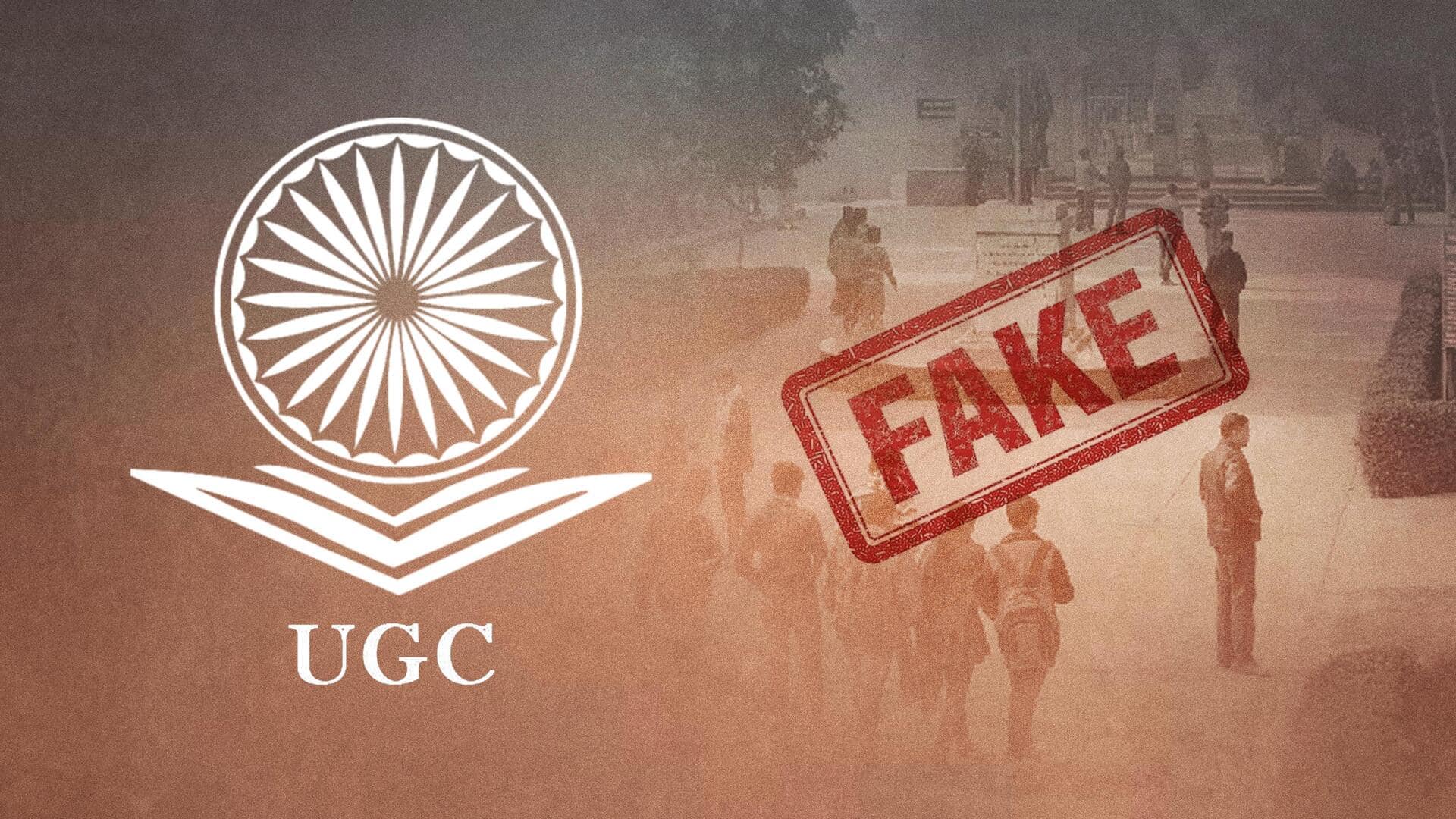 Beware of these 20 fake universities, UGC releases list
