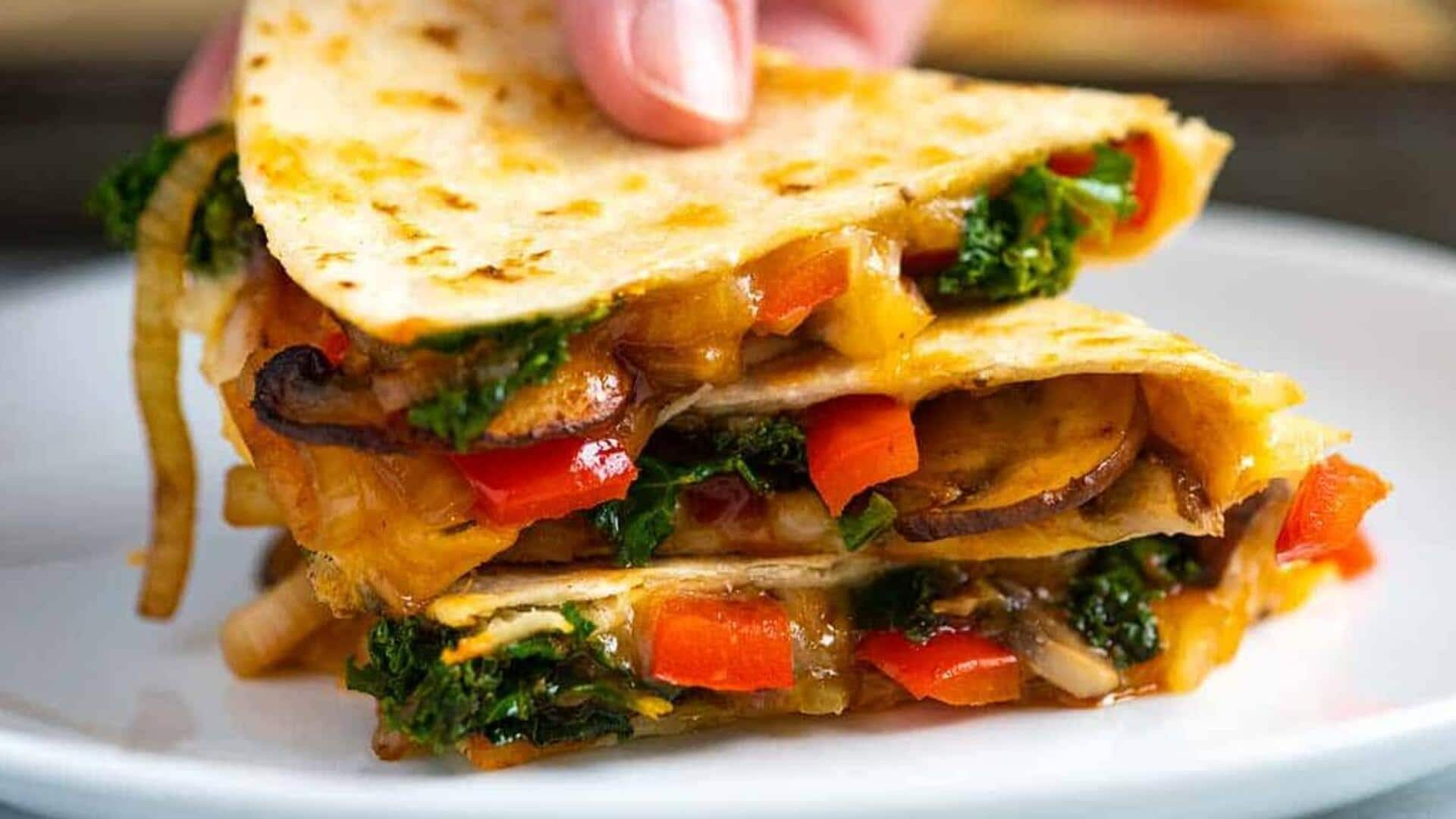 Recipe-o'-clock: Prepare Indo-Mexican veggie quesadilla at home