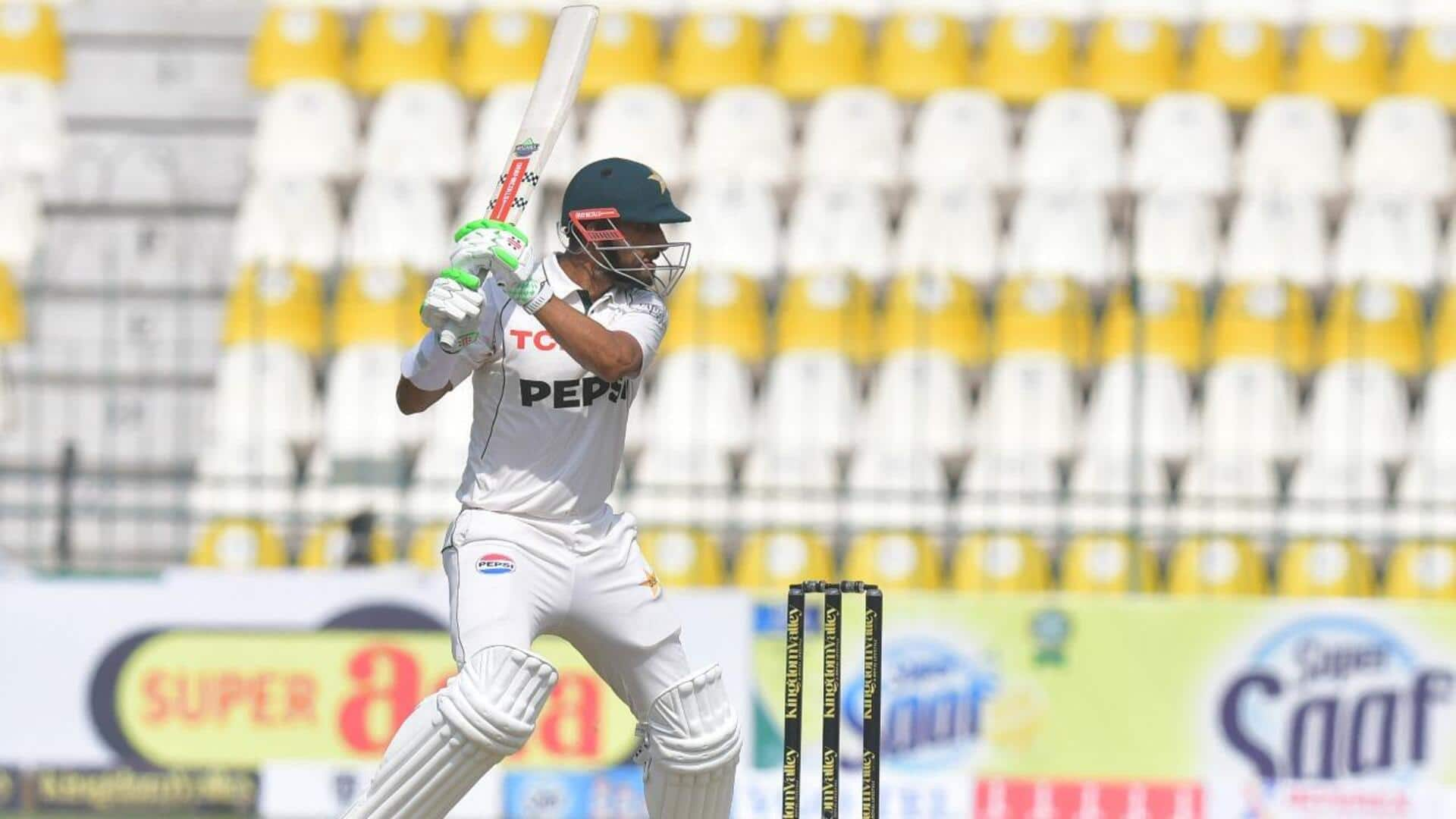 Pakistan captain Shan Masood slams his fifth Test ton: Stats