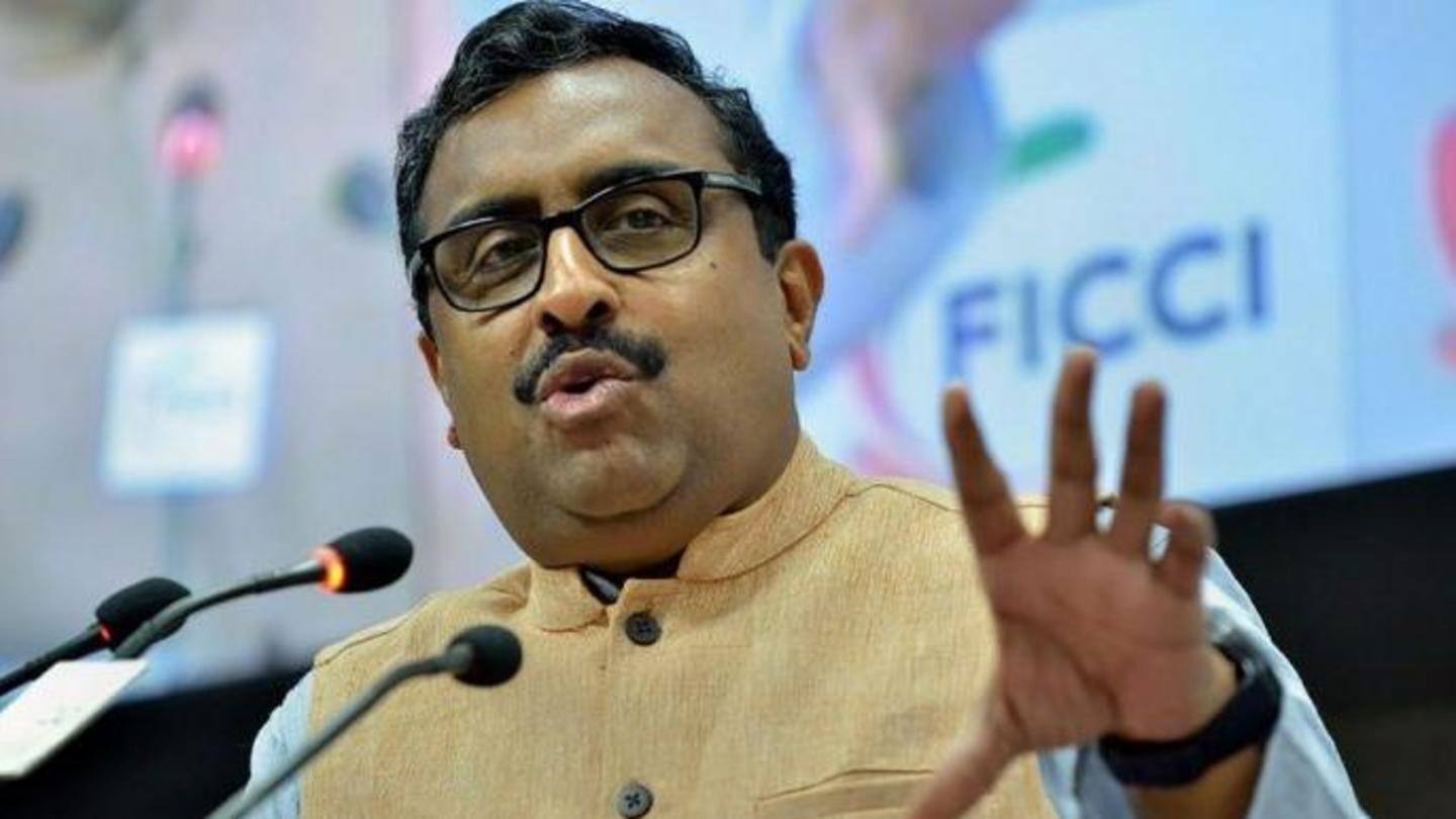 'Ask him,' replies RSS' Ram Madhav 'Ask him,' replies RSS' Ram Madhav