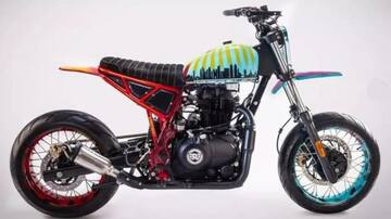 Modified Royal Enfield Scram 411 by Bombay Custom Works showcased