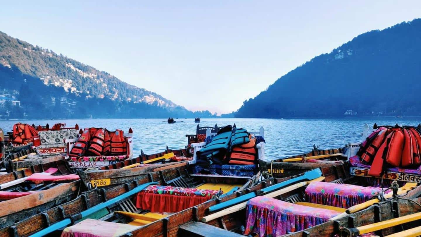 Boating at Naini Lake Boating at Naini Lake