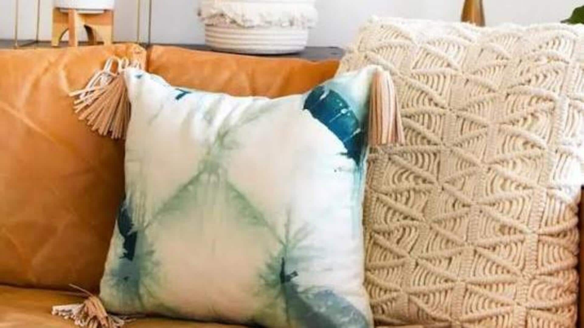 How to make tie-dye cushions