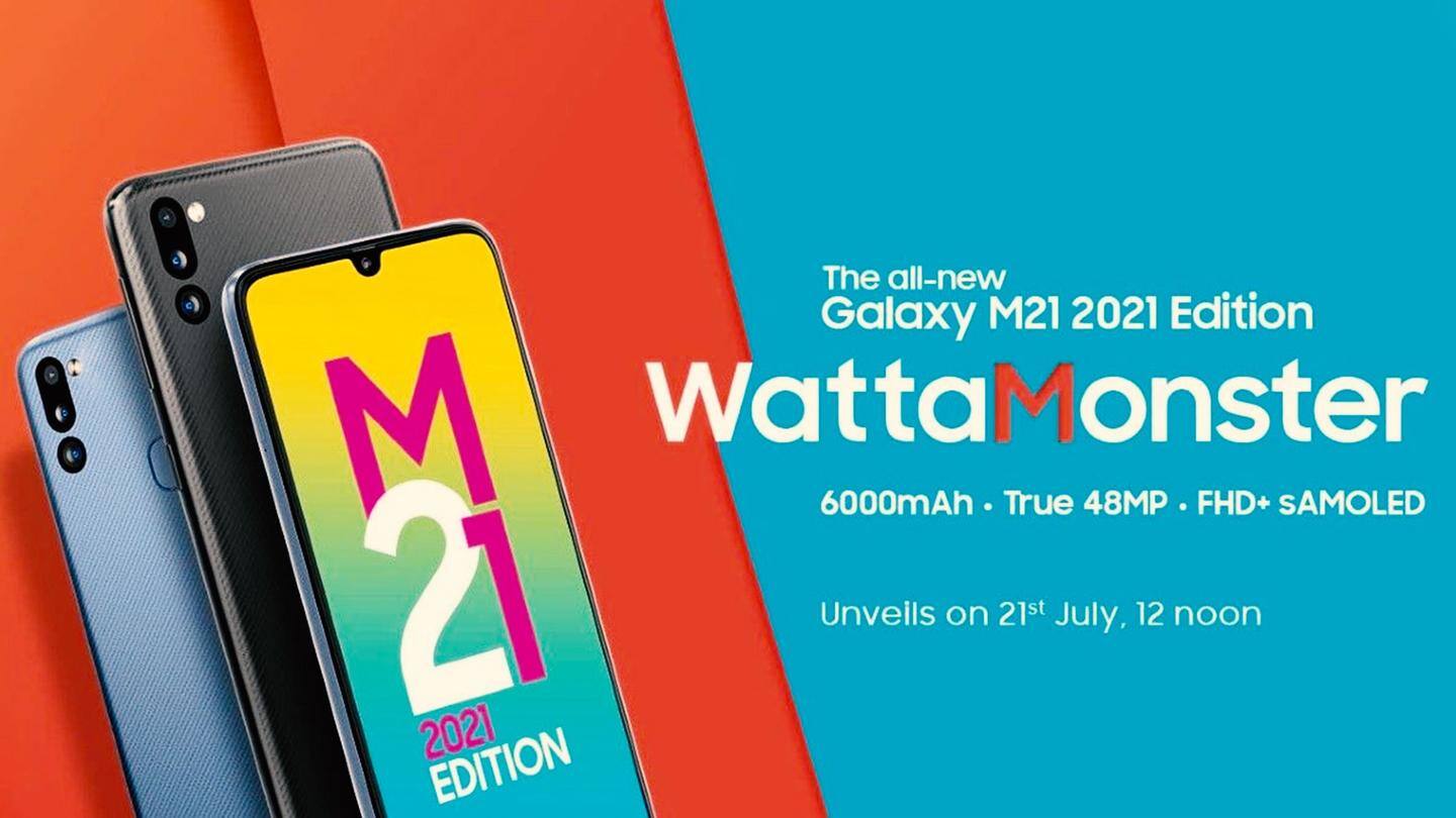 Samsung Galaxy M21 21 Edition To Debut On July 21 Newsbytes