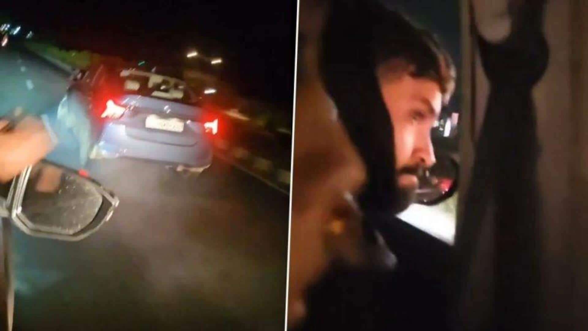 Video: Drunk Gujarat teacher drags bikers under car for 1.5km