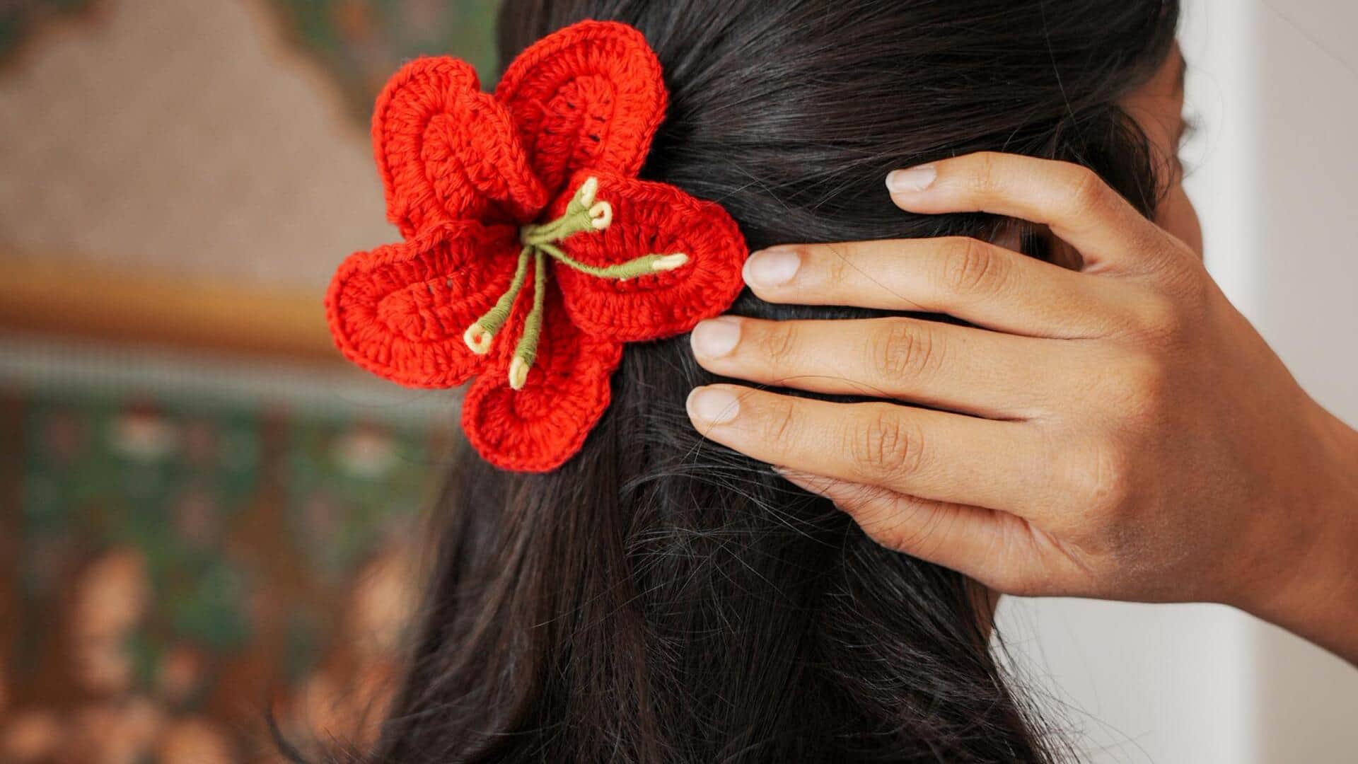 Want floral beauty for your hair? Try these flower accessories