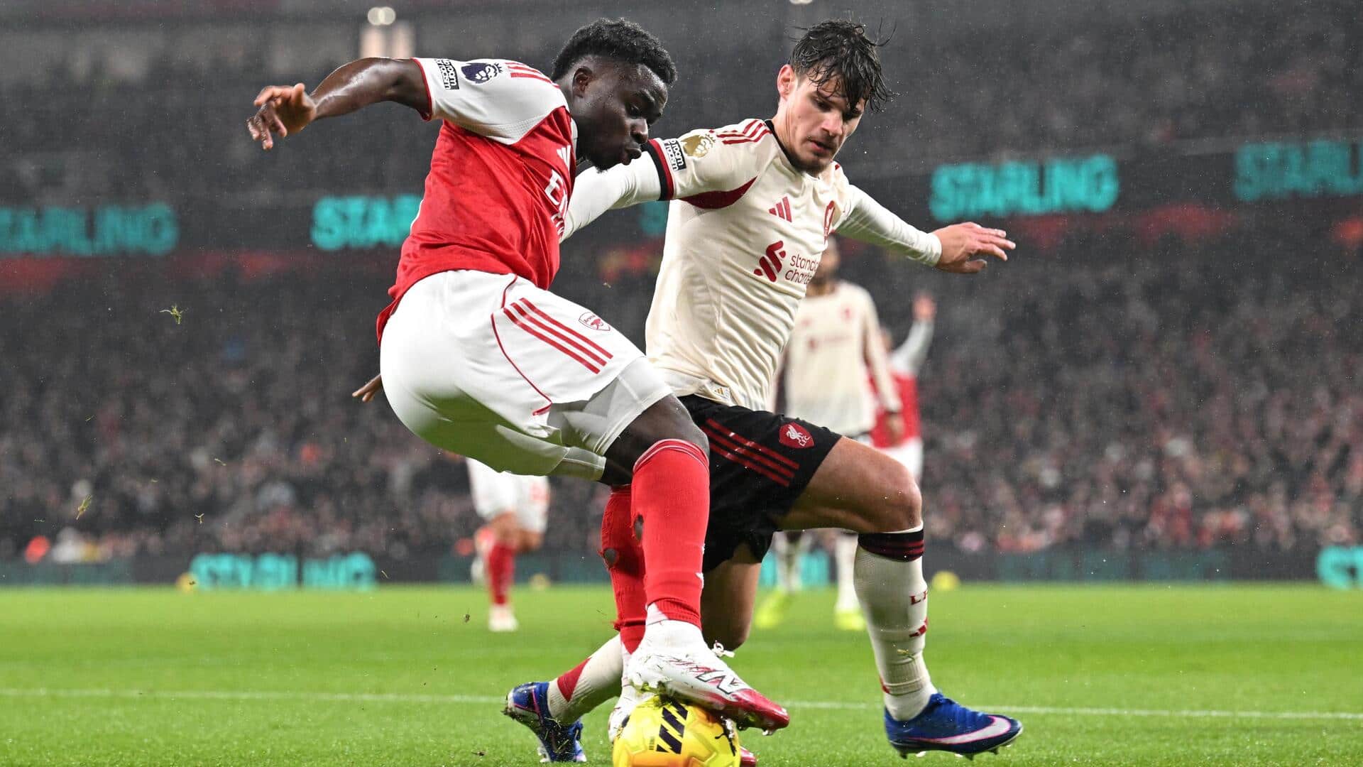 Arsenal and Liverpool play out 0-0 draw in Premier League