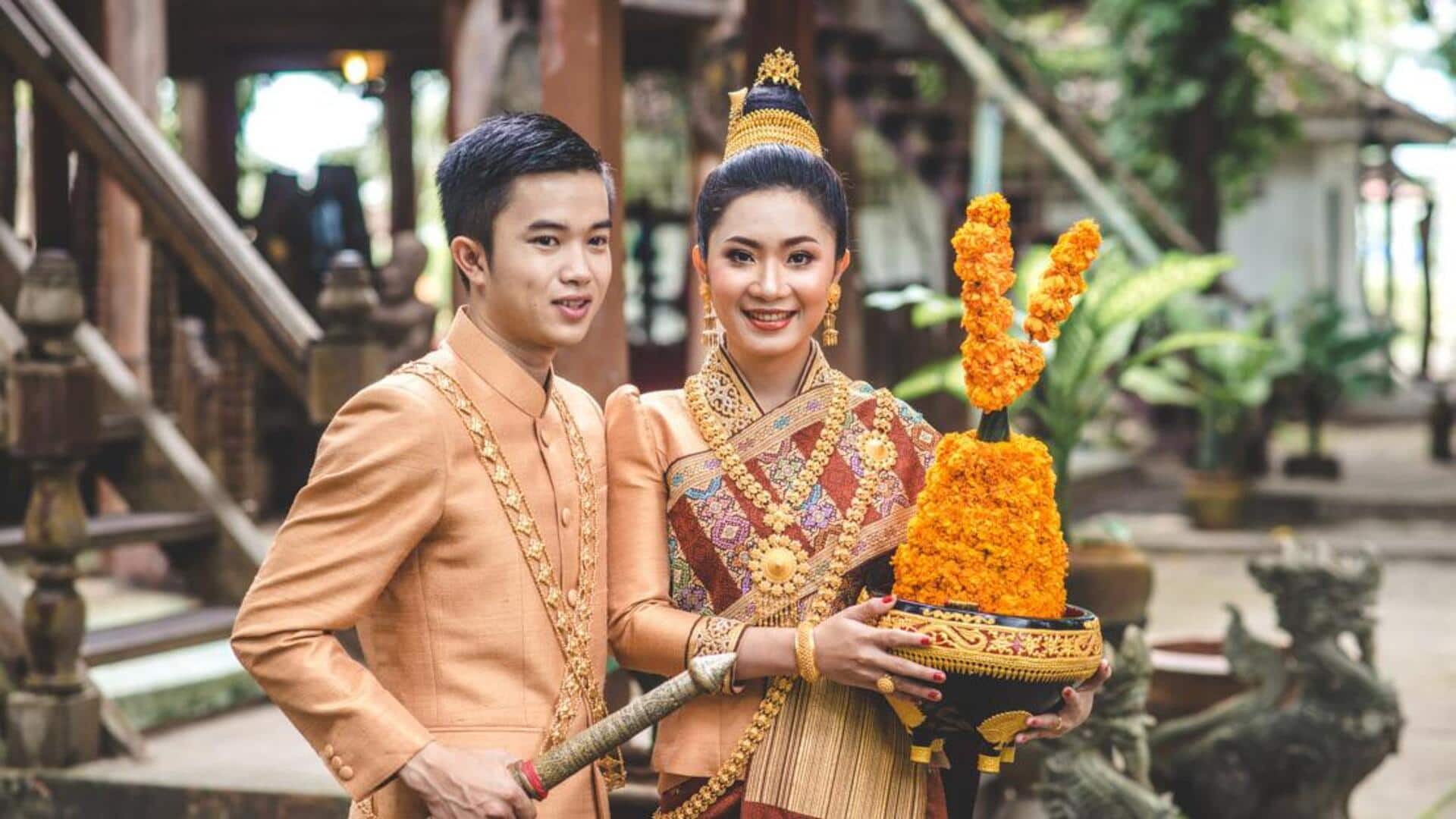 All about the floral traditions in Laotian weddings