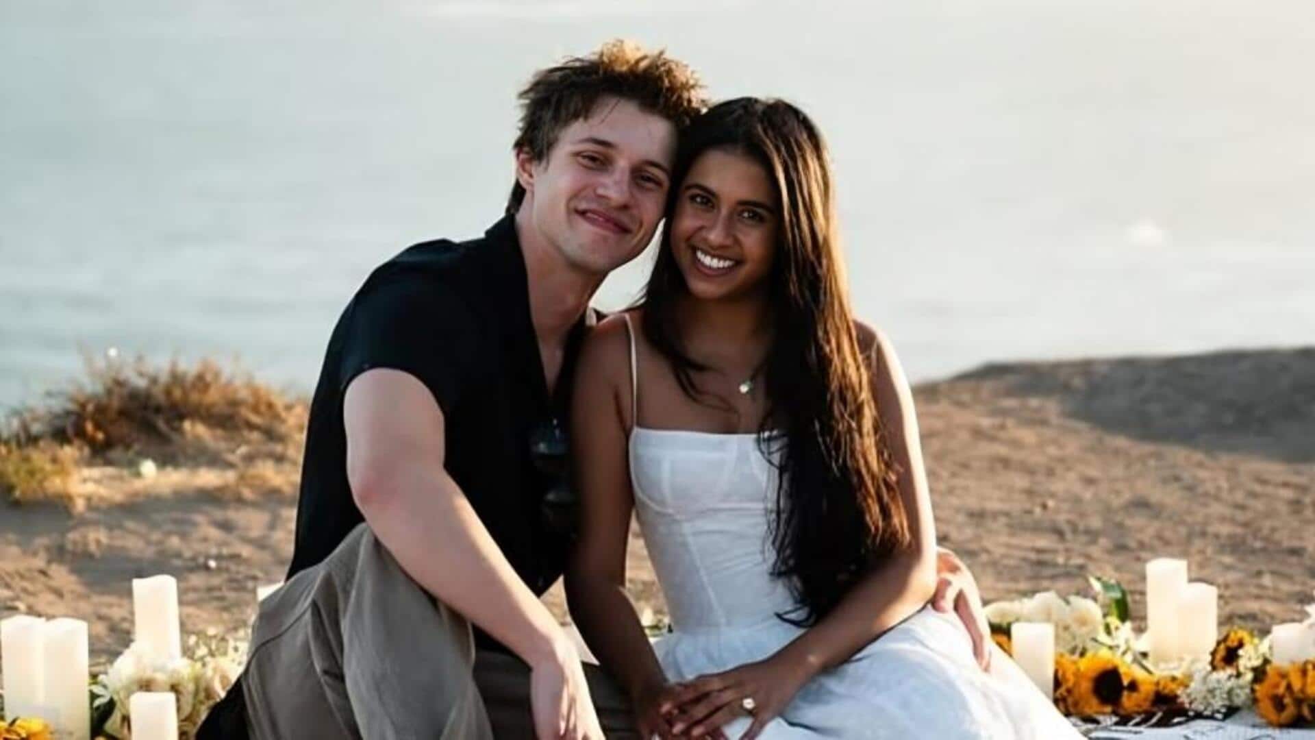 Mithun Chakraborty's daughter Dishani engaged to boyfriend Myles; see photos