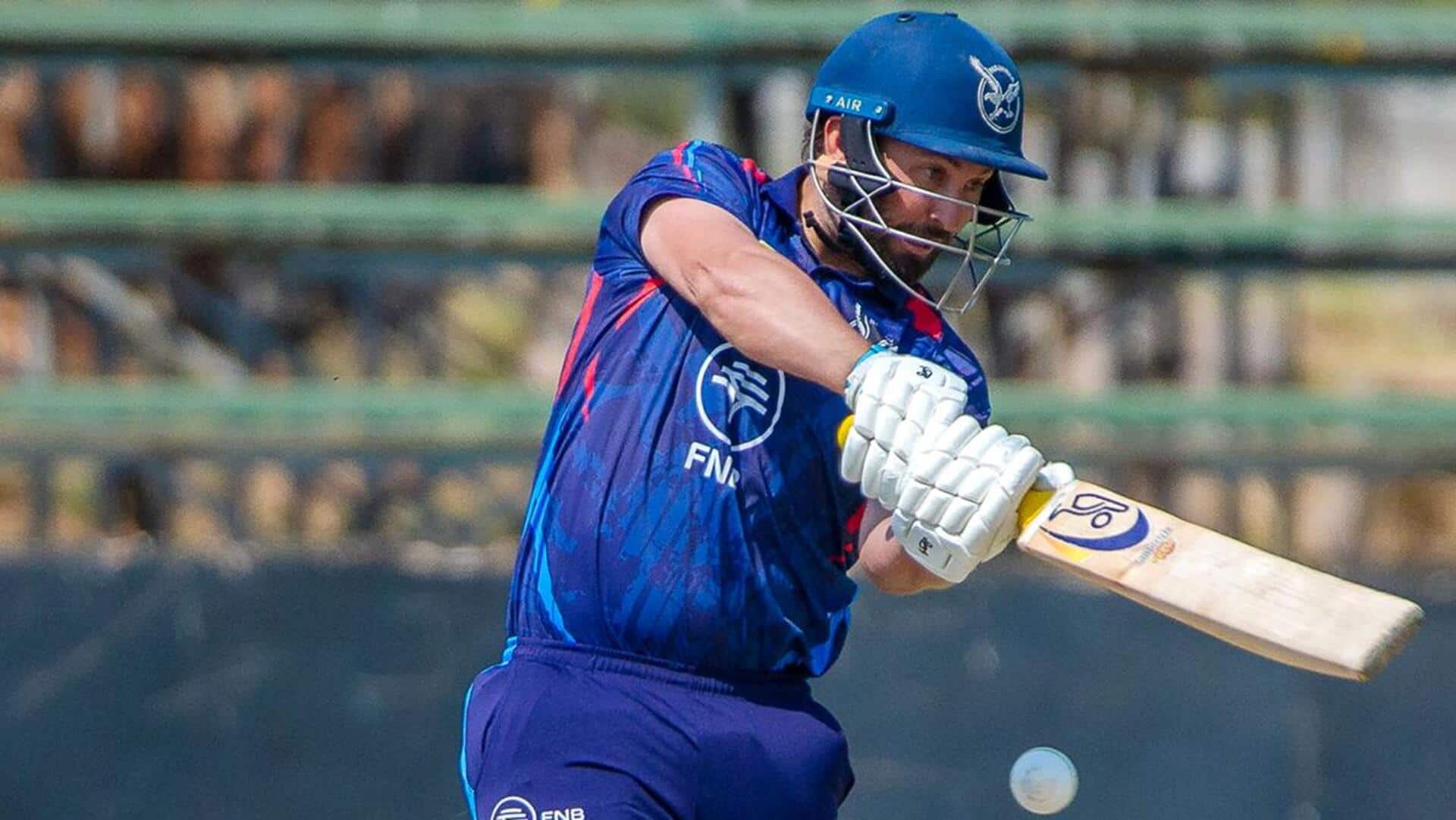 T20I Tri-Series, Namibia's Jan Frylinck slams 60 versus SA: Stats