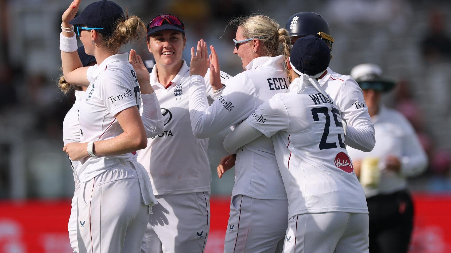 Sophie Ecclestone claims her 4th five-wicket haul in WTests: Stats