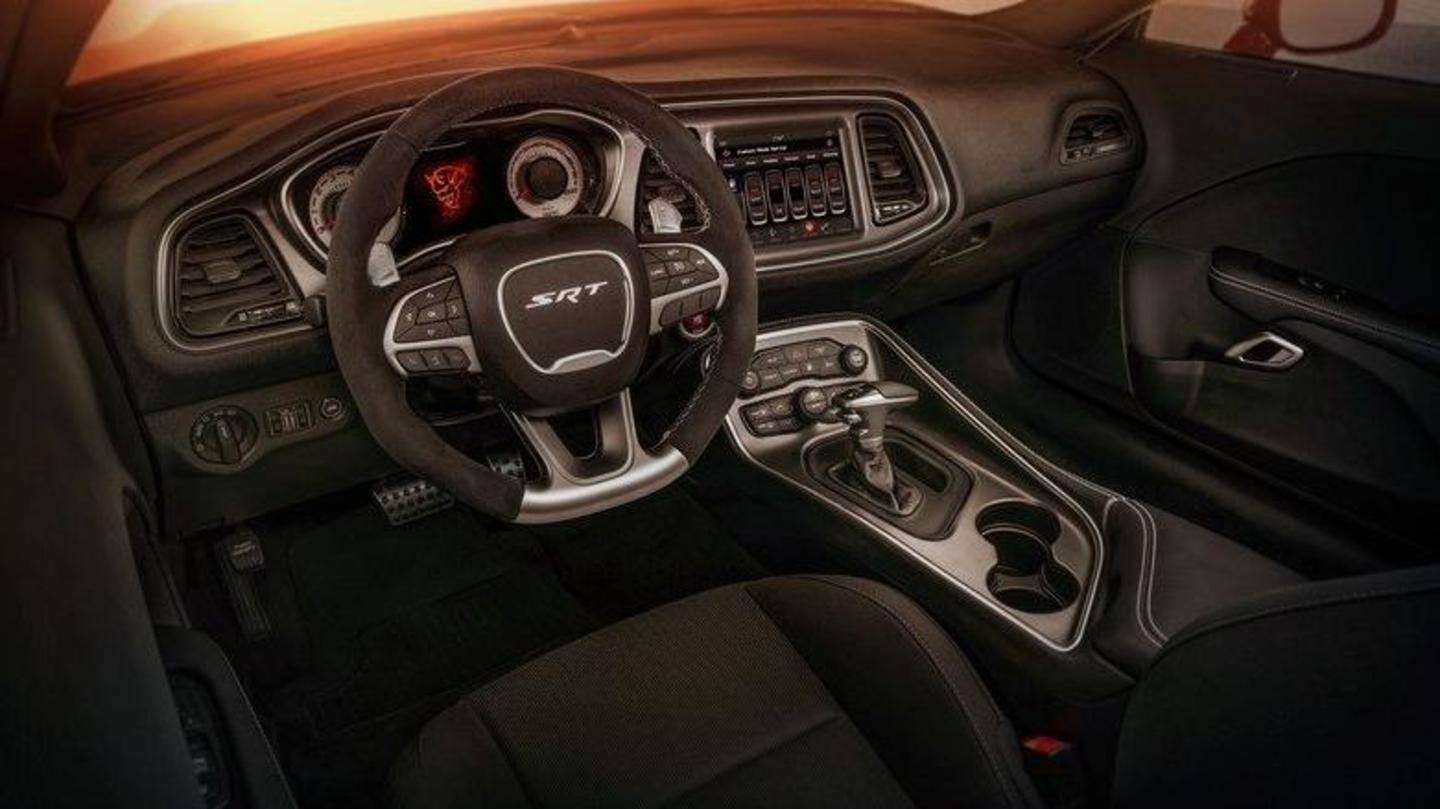 The vehicle offers two seats and a 3-spoke steering wheel The vehicle offers two seats and a 3-spoke steering wheel