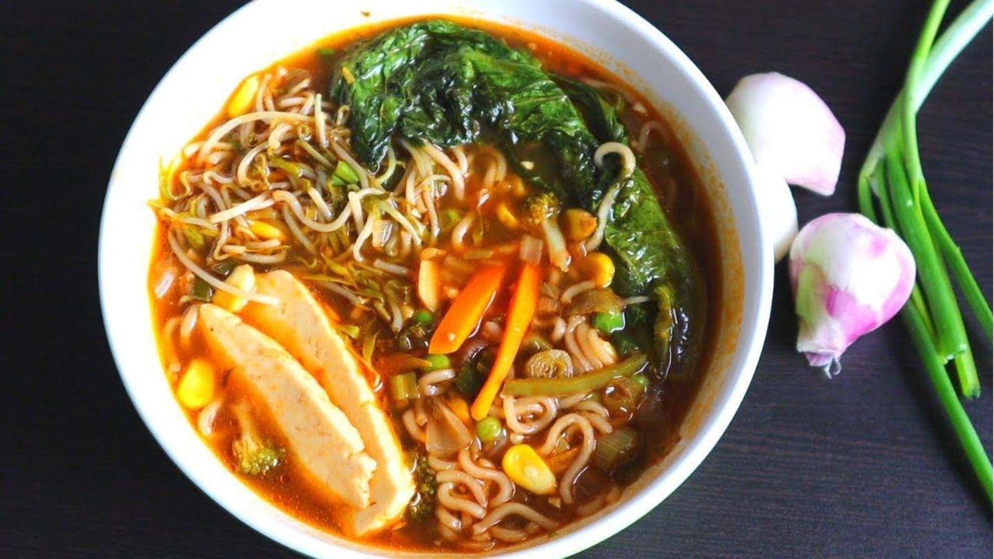 Indian style ramen soup Indian style ramen soup