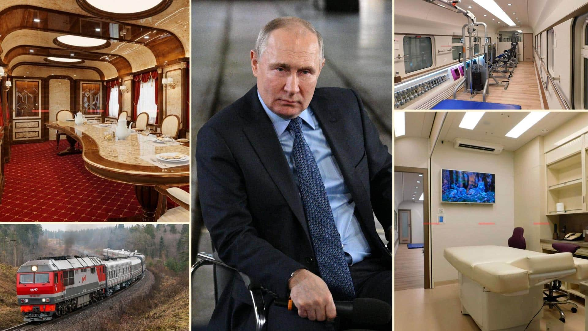 Leaked documents show inside Vladimir Putin's luxurious 'ghost' train 