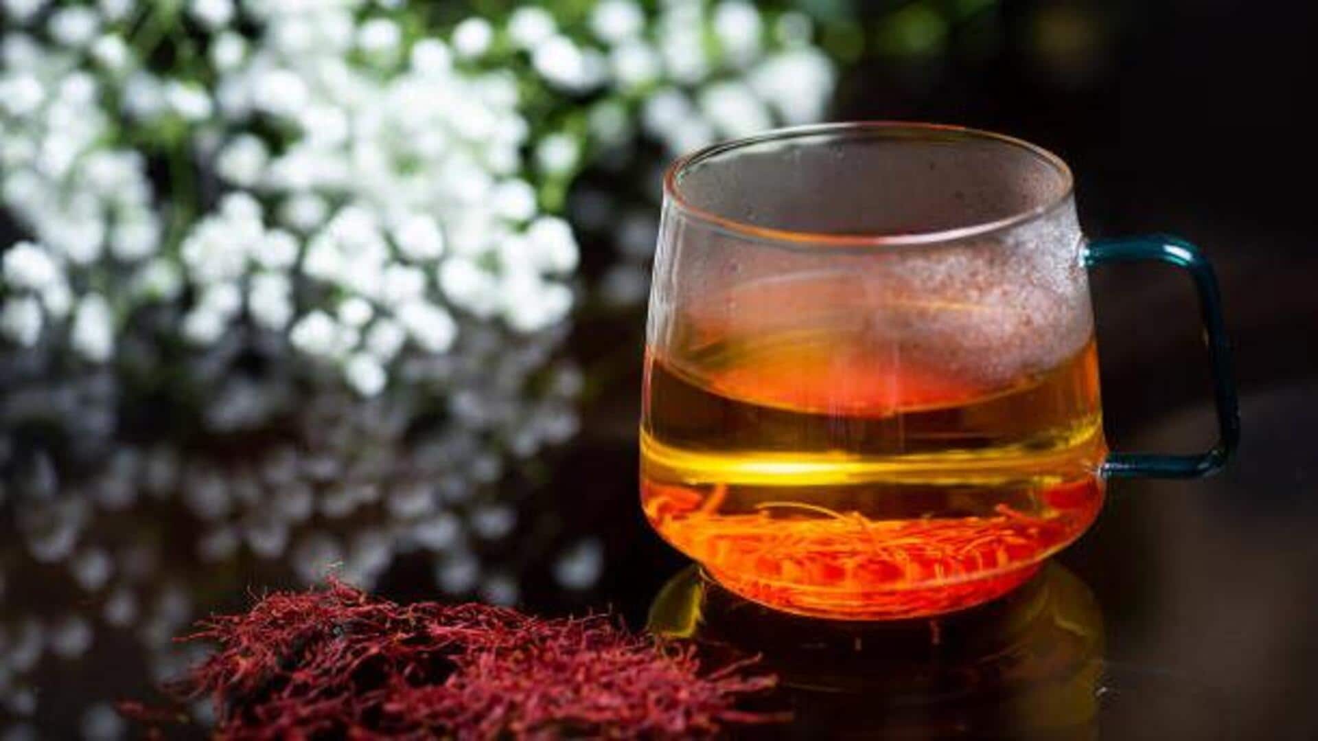 Sip your stress away with saffron tea Sip your stress away with saffron tea