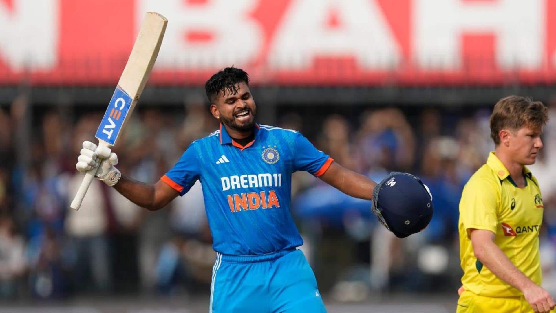 Shreyas Iyer slams century ahead of Australia ODIs: Key stats 