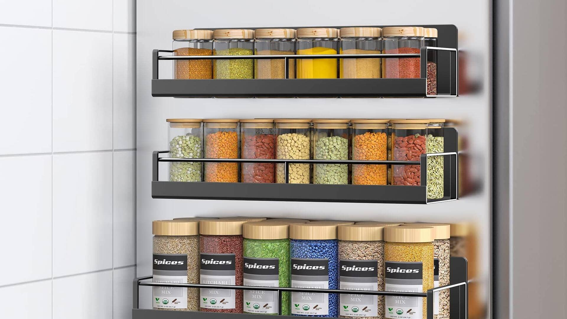 Create your own magnetic spice rack. Here's a DIY guide