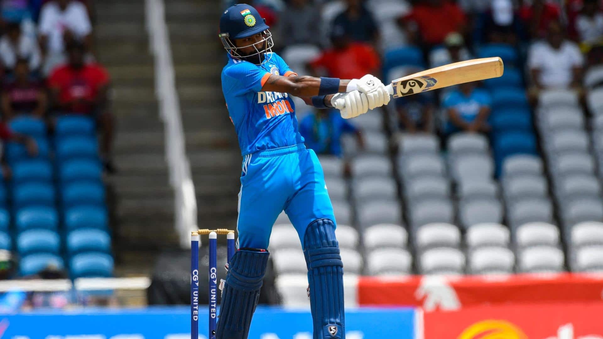 WI vs IND, 3rd ODI: Hardik plays a captain's knock