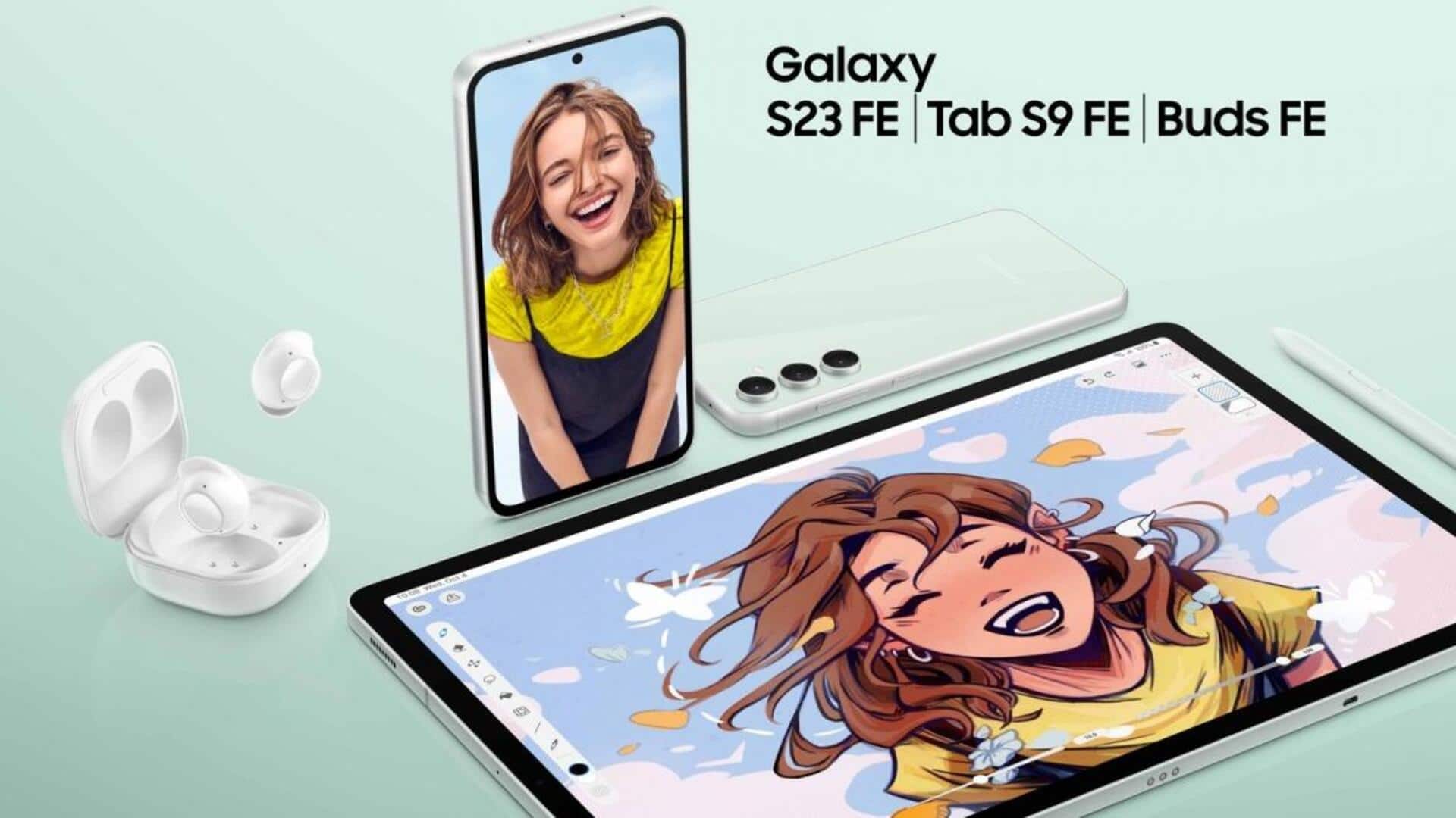 Samsung announces Tab S9 FE, Buds FE: See full specs