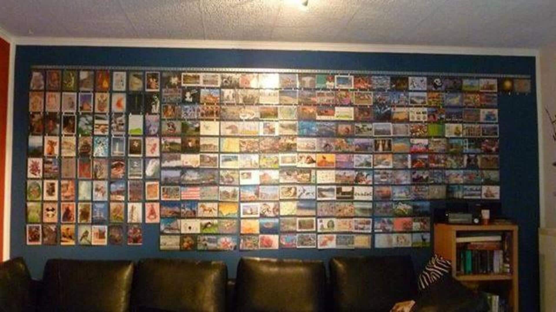 How to use vintage postcards for wall decor How to use vintage postcards for wall decor