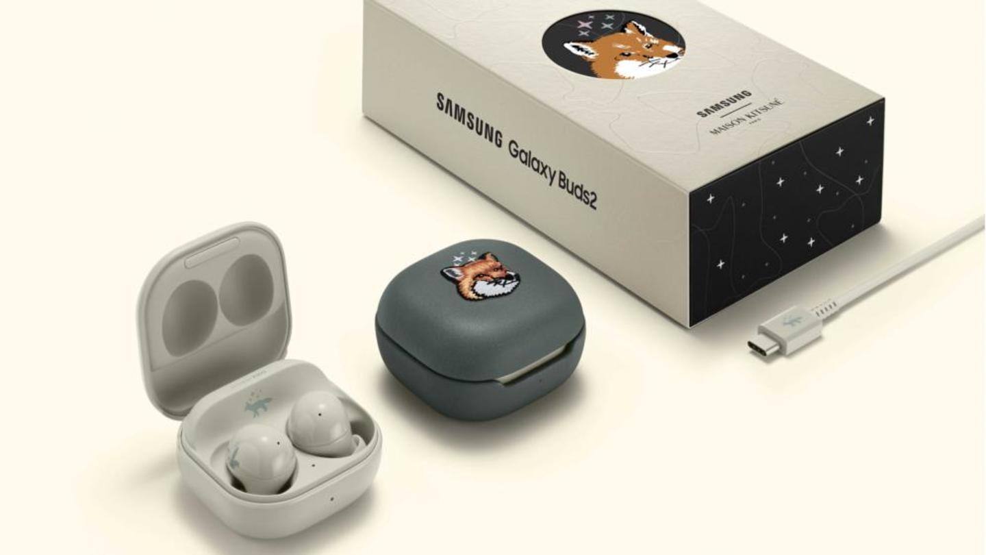 The Galaxy Buds2 Maison Kitsuné Edition costs $249.99 The Galaxy Buds2 Maison Kitsuné Edition costs $249.99