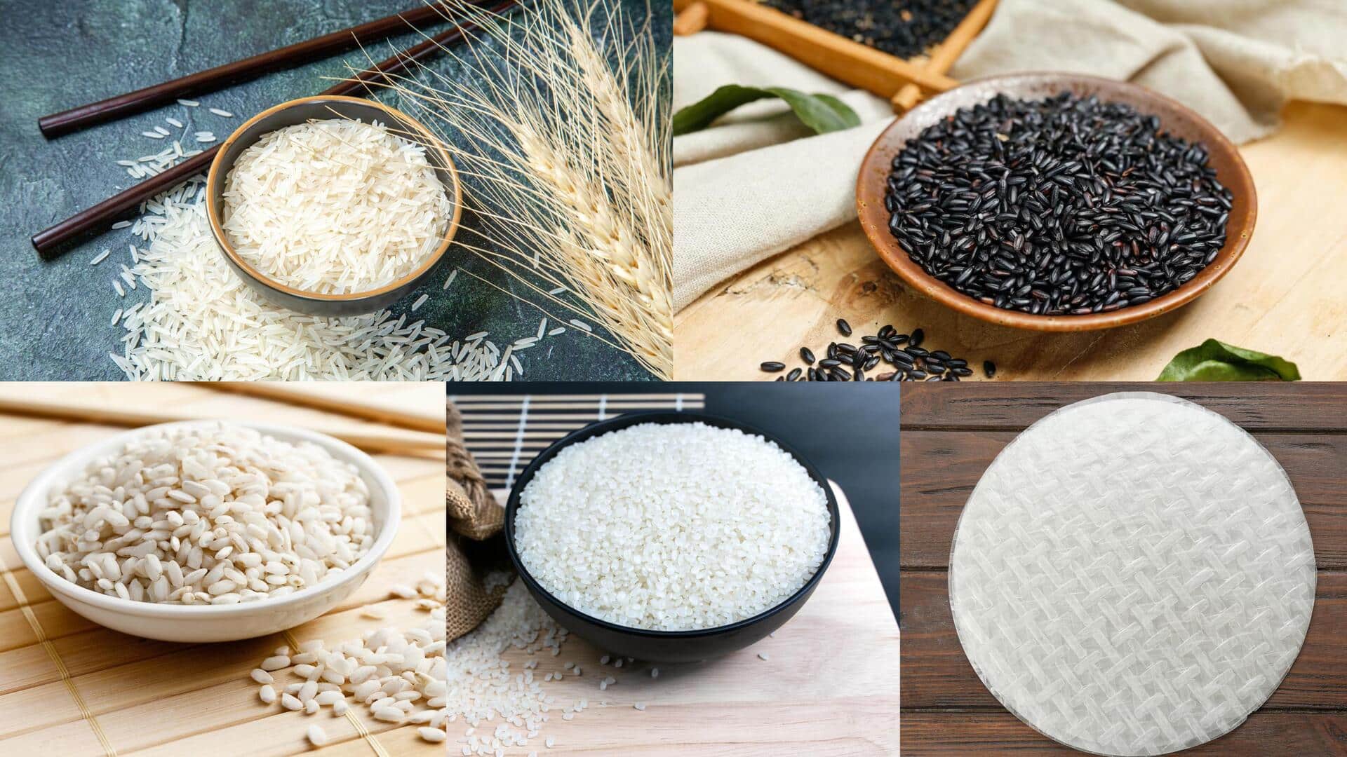 These are the most commonly used varieties of rice globally