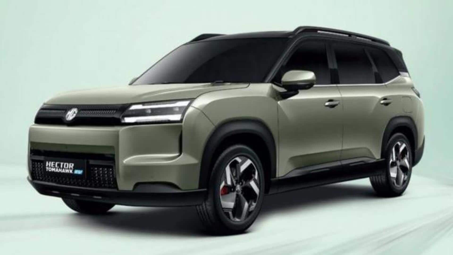 MG Hector Tomahawk SUV arrives with 7 seats, 517km range
