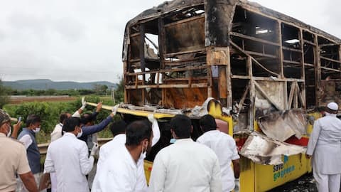 Andhra bus fire: Vehicle had 16 challans for traffic violations