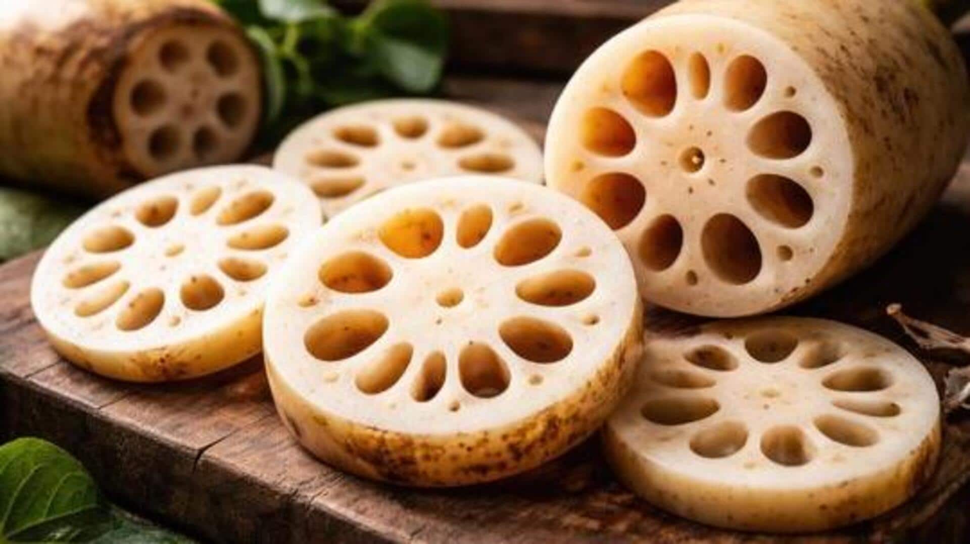 How to make crunchy lotus stem fritters 