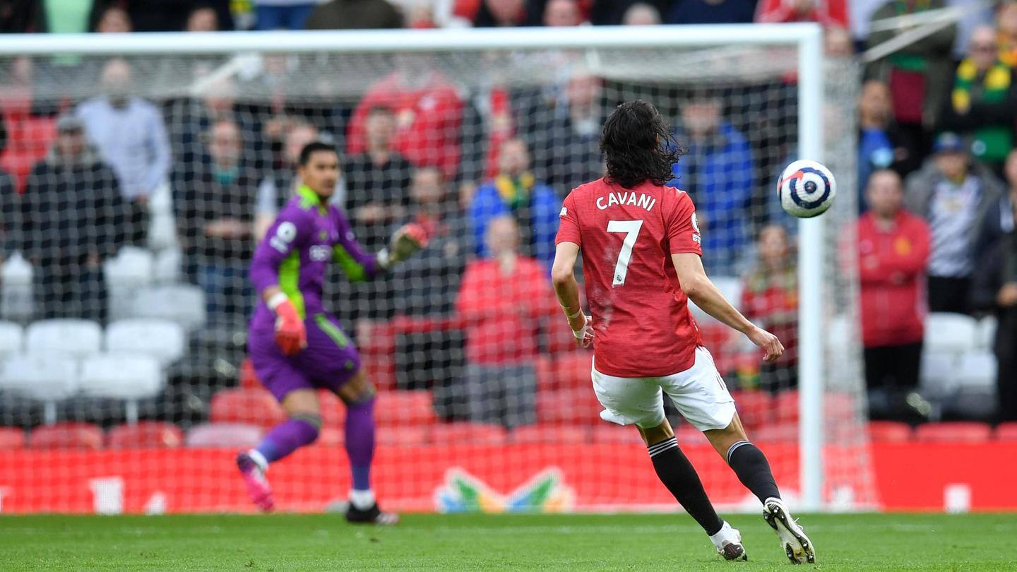 Cavani scripts these records for United Cavani scripts these records for United