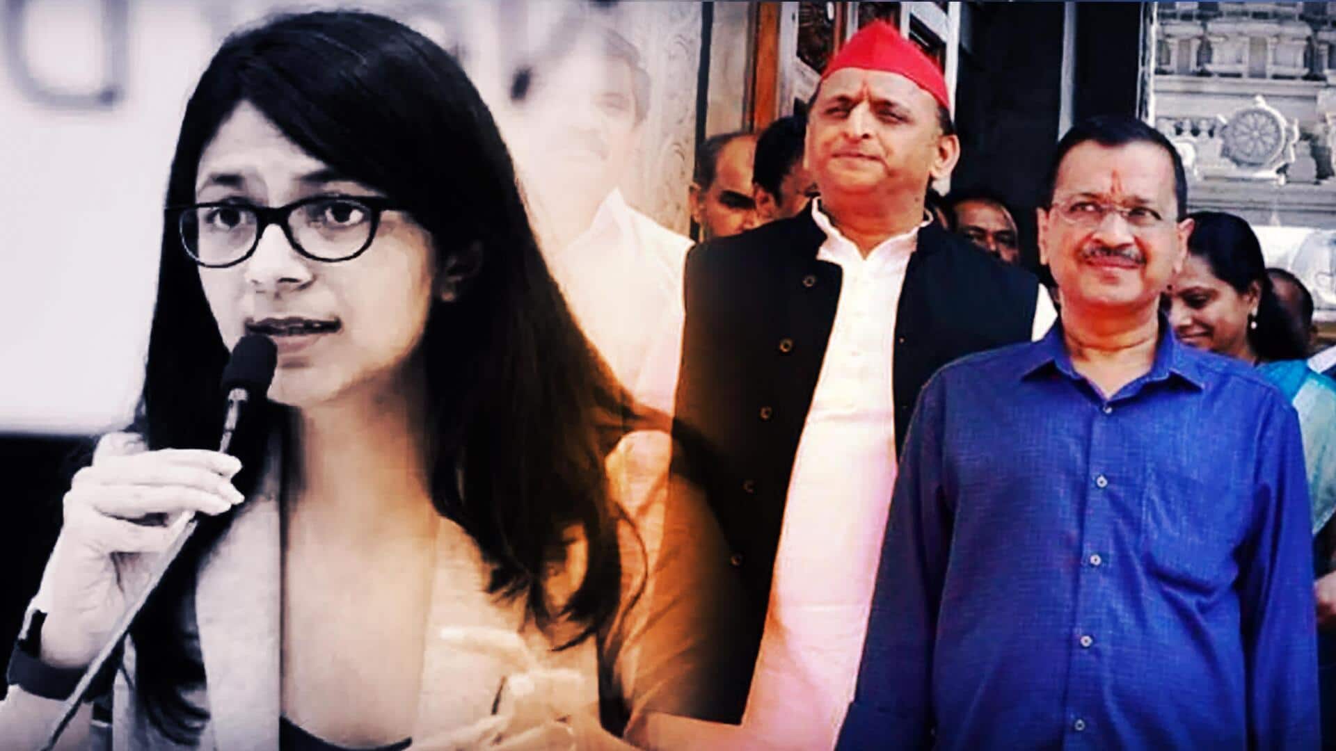 Kejriwal, Akhilesh evade questions on Swati Maliwal assault case
