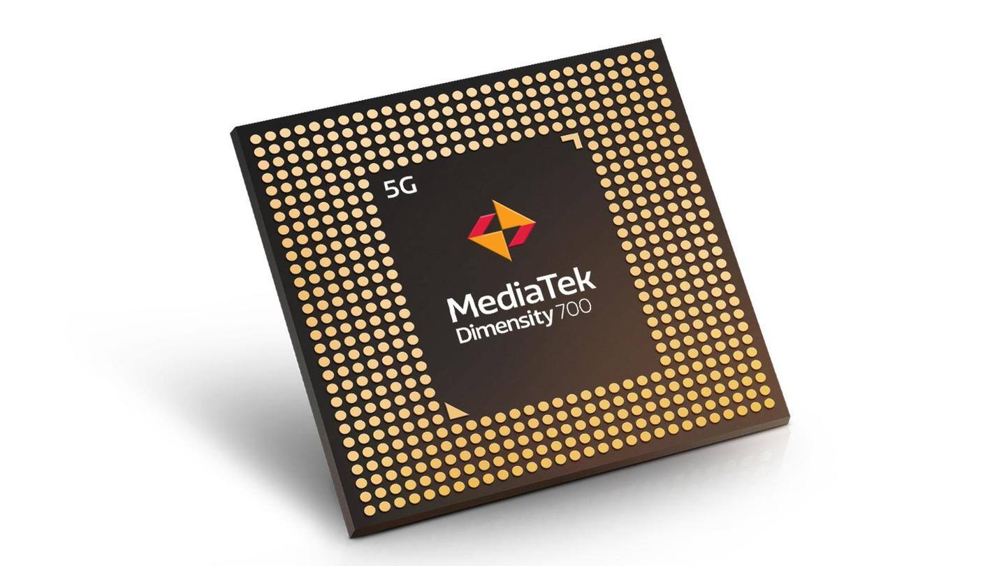 It is powered by a MediaTek Dimensity 700 processor It is powered by a MediaTek Dimensity 700 processor
