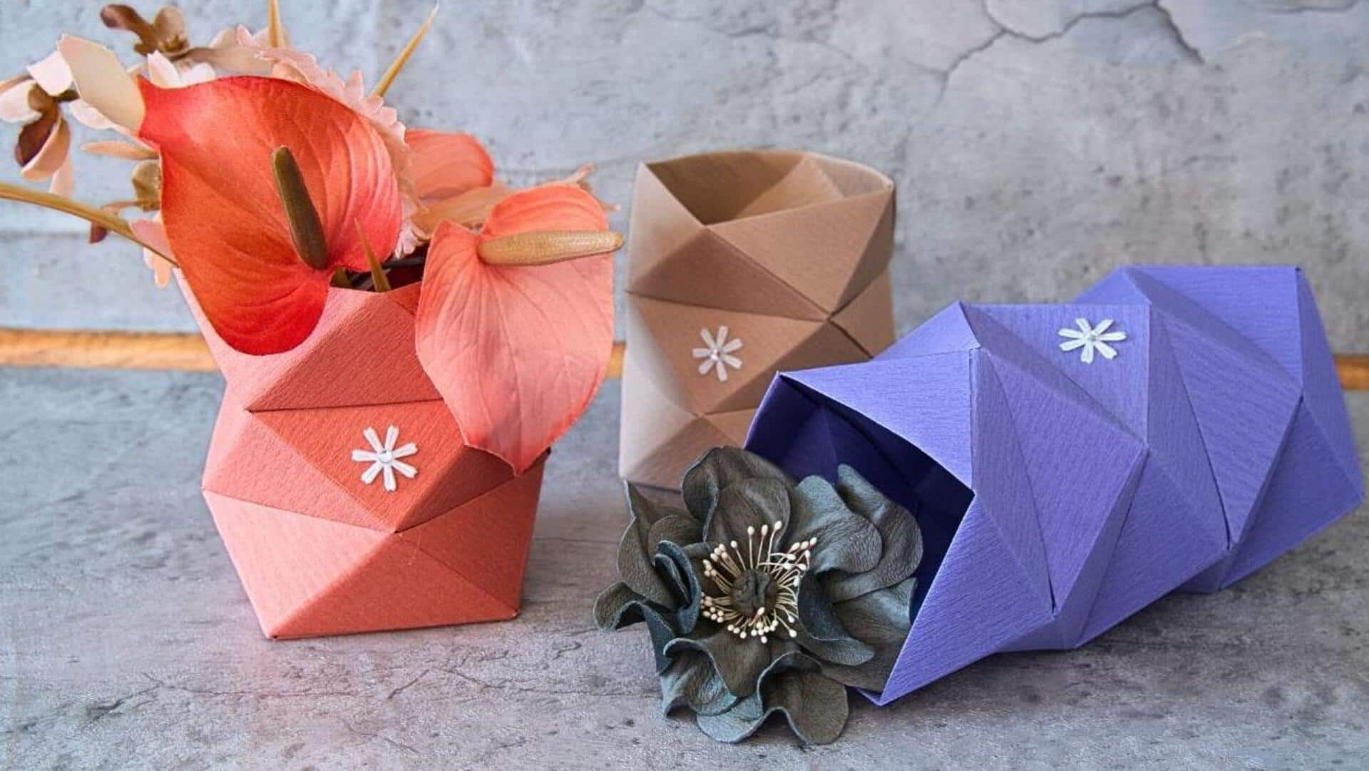 Affordable DIY origami home decor