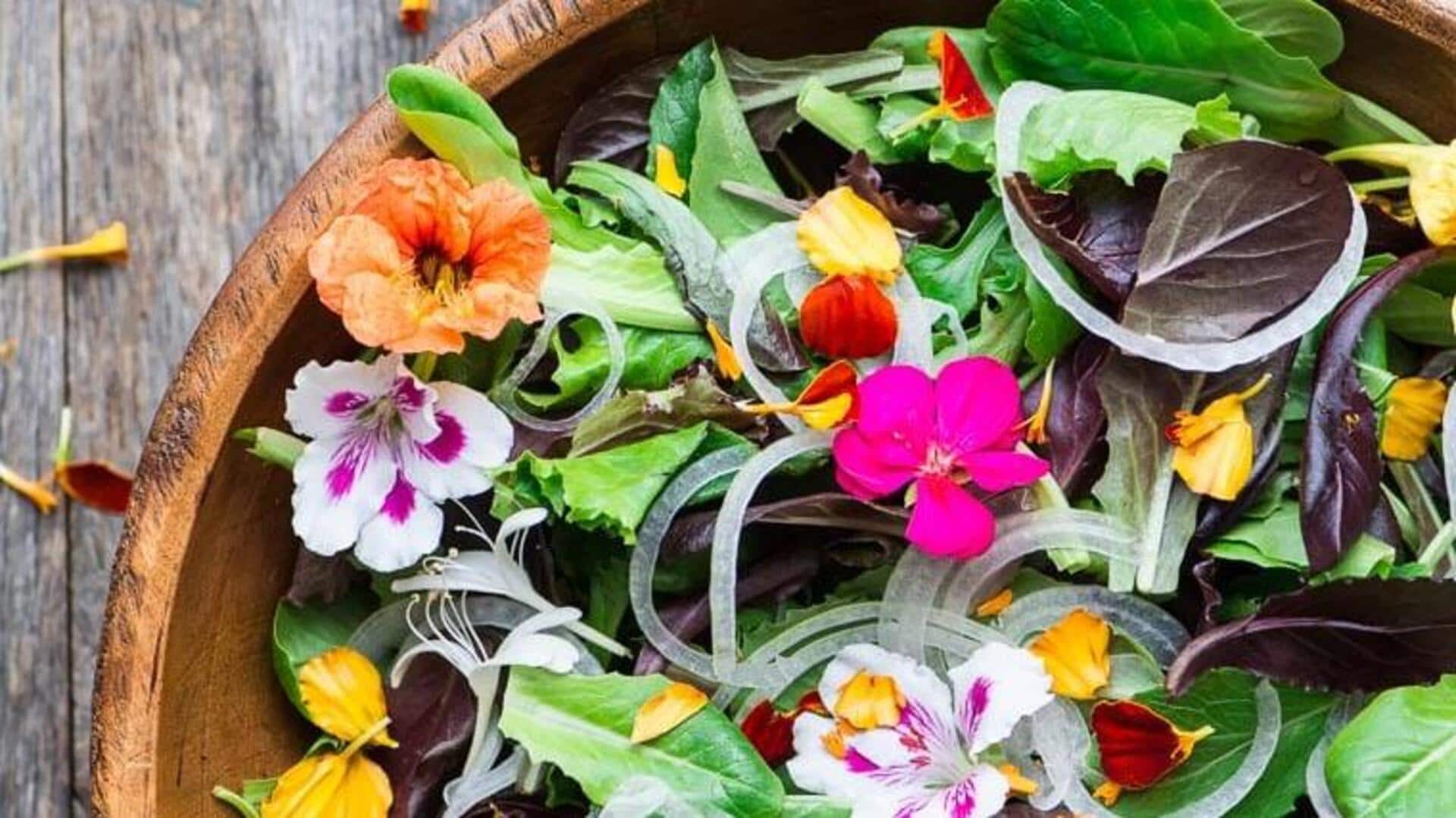 Spice up your salads with edible flowers Spice up your salads with edible flowers
