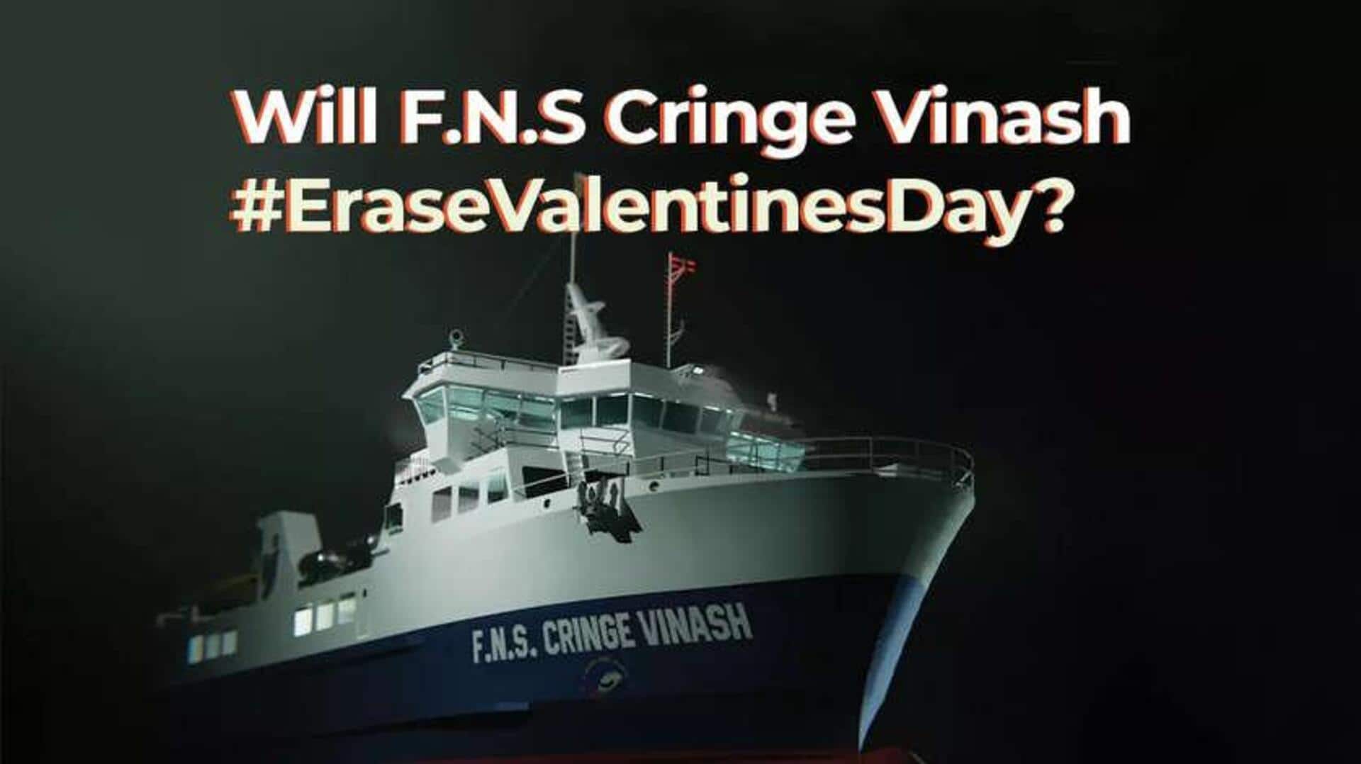F.N.S. Cringe Vinash finds nationwide backing for 'Erase Valentine's Day'